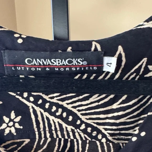 Bella Canvas Midnight Blue and Cream Patterned Maxi‎ Dress - Picture 2 of 6